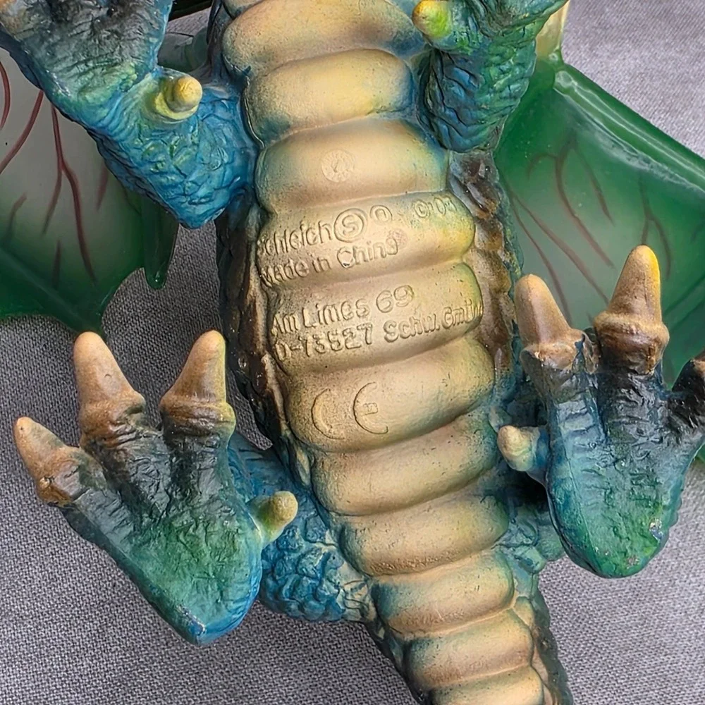 Schleich 2003 Green Dragon Figure World of Knights 5.5